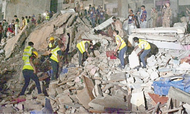 Layari building collapse claims 13 lives, rescue work still underway