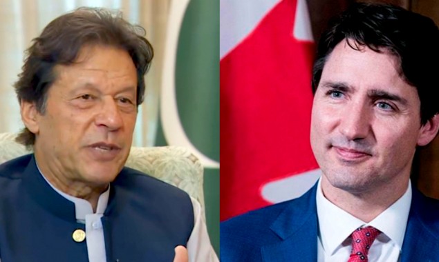 PM Khan discusses COVID-19 relief efforts with Canadian Counterpart
