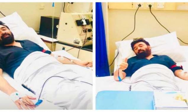 Yasir Nawaz donates plasma for COVID-19 patients