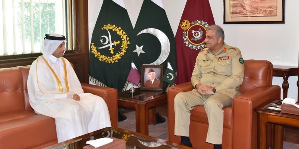 COAS General Qamar Javed Bajwa calls on Qatari Ambassador
