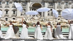 Angry brides protest in Italy as coronavirus lockdown affected their wedding events