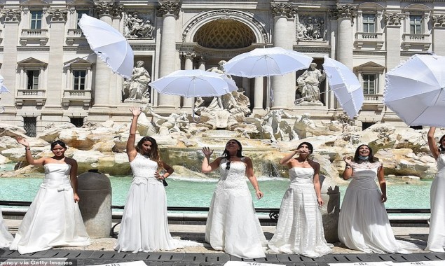 Angry brides protest in Italy as coronavirus lockdown affected their wedding events