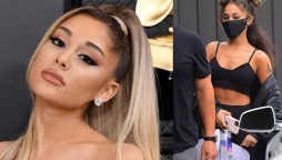 Ariana Grande flaunts her abs post workout session in LA