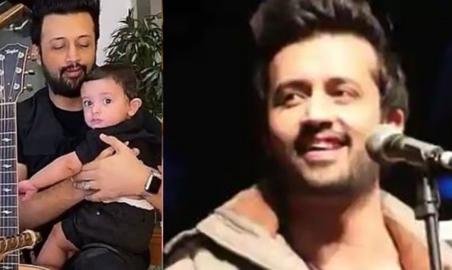 Atif Aslam with his son