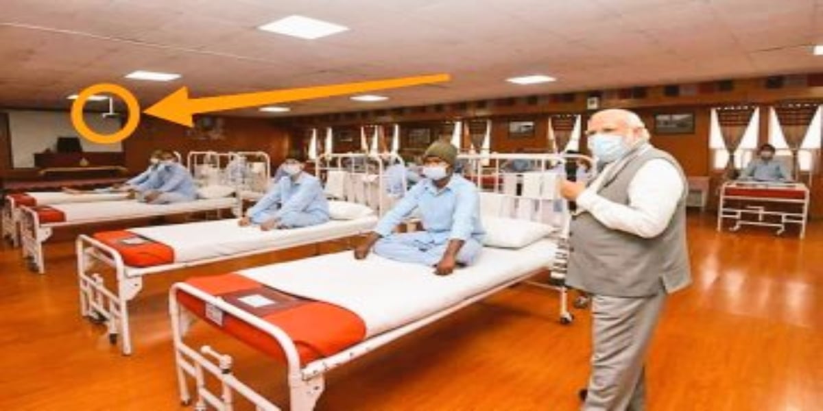Indian Army converts conference hall to hospital