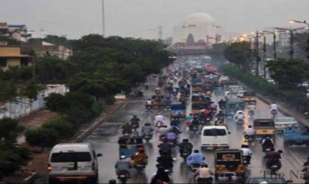 Traffic update: First spell of Monsoon rains caused severe traffic jam in Karachi