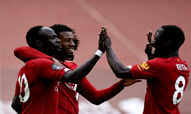Liverpool beats Aston Villa with 2-0, maintains 100 percent winning record