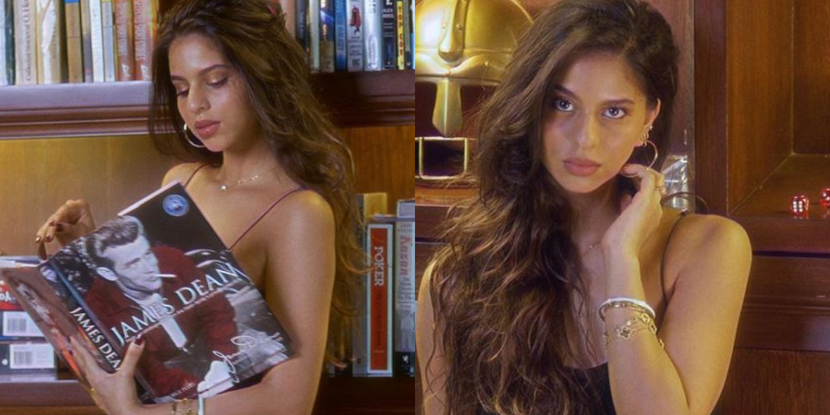 Suhana Khan black dress