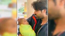 Humayun Saeed shares first-ever picture of Imran Ashraf’s son