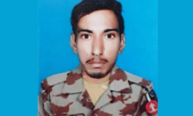 Soldier martyred, 3 injured in firing on security forces vehicle in Kech district