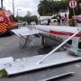 Brazil: Plane crashes on a busy street, pilot & passengers miraculously survive