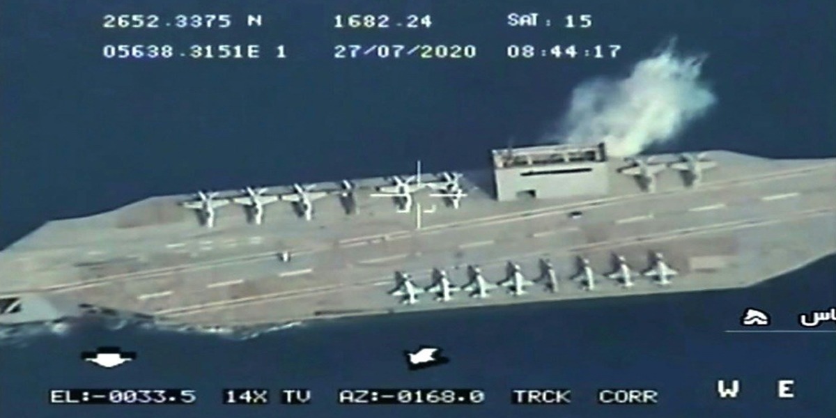 Iran shot down "dummy American aircraft" during a military exercise