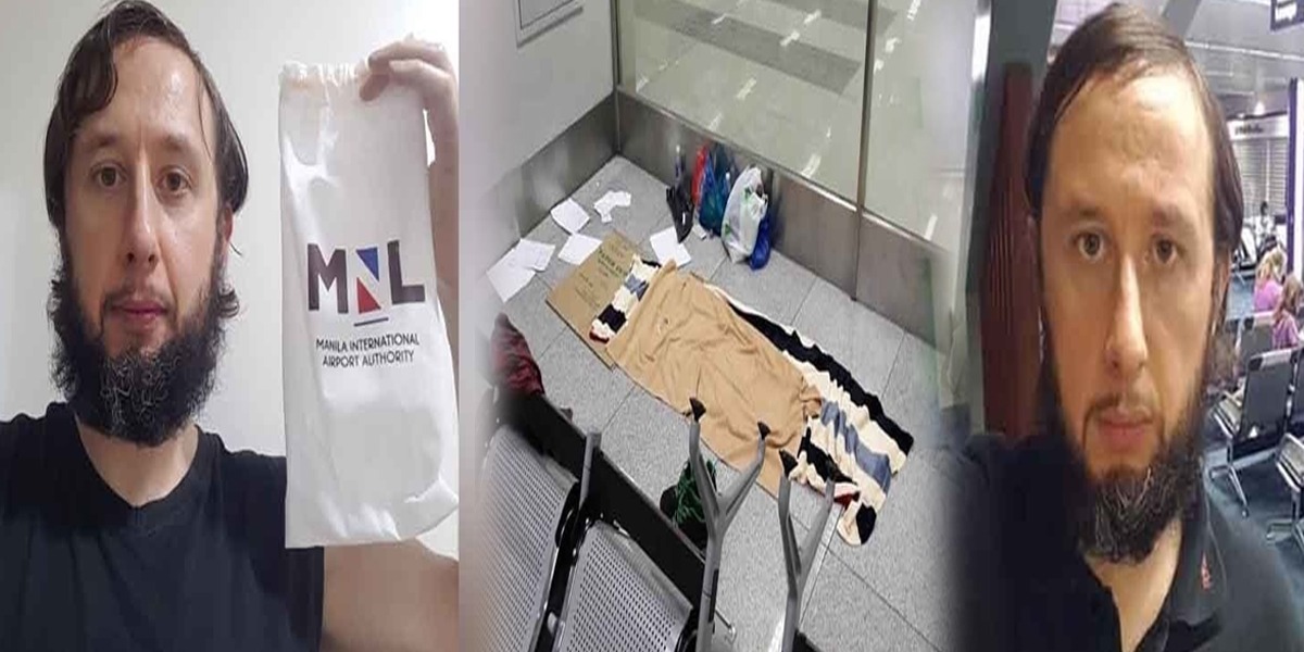 Tourist stranded in Manila Airport, being compared with a movie character
