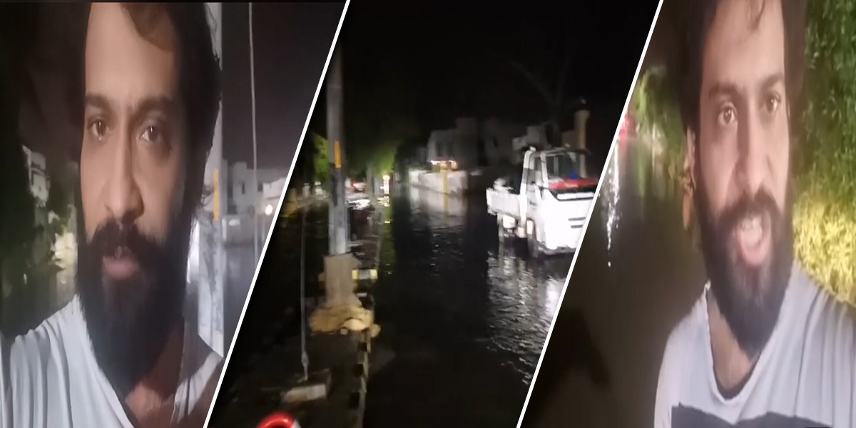 Waqar Zaka puts efforts to wipe out stagnant rainwater