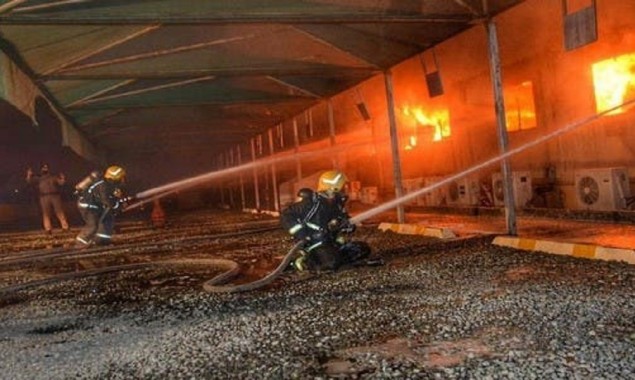 Saudi firefighters bring fire near Jeddah train station under control