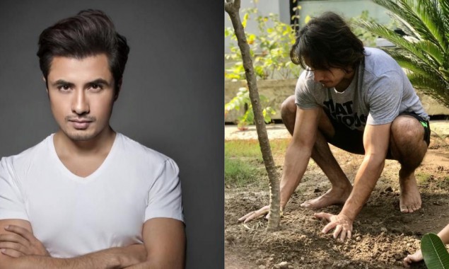 Ali Zafar takes part in Imran Khan’s tree planting campaign