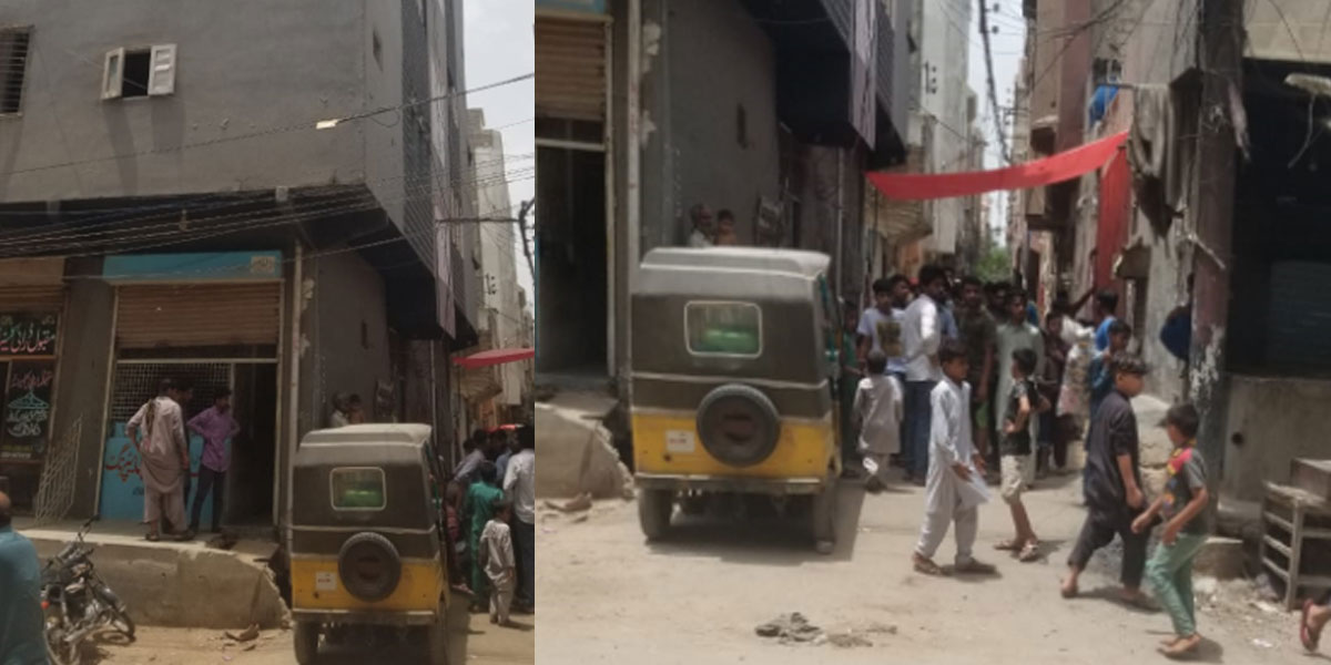 Unidentified persons threw newborn baby girl from 2nd floor in Karachi