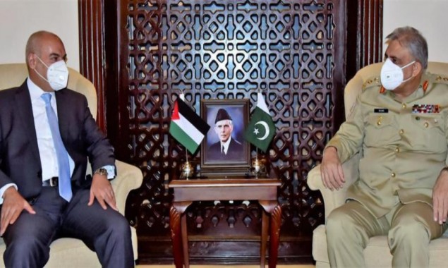 COAS General Qamar Javed Bajwa meets Jordanian Ambassador
