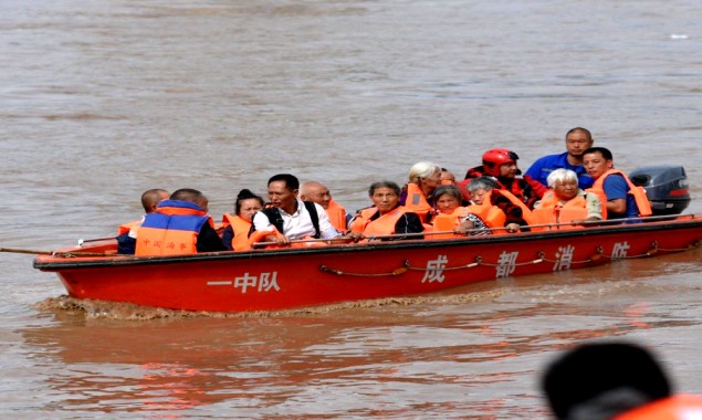At least 100,000 people evacuated due to flash flooding in China