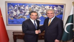 Shah Mahmood Qureshi meets Chinese Foreign Minister Wang Yi