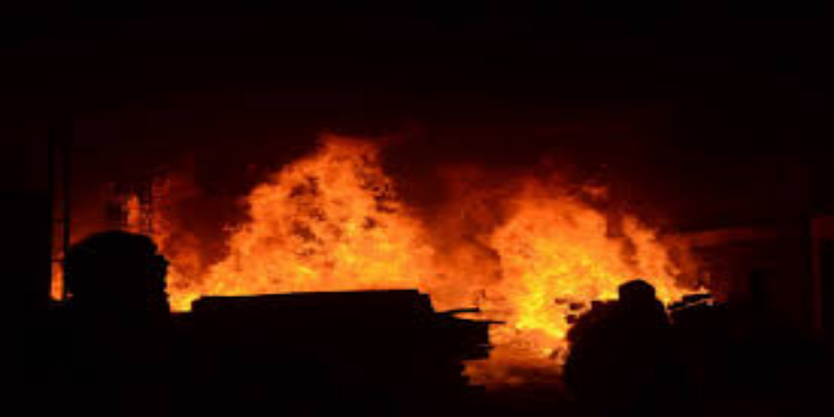 Fire breaks out in shoe factory in Swabi, killed 2 including a child