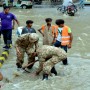 Relief operations of Pak Army, Navy continue in flood-hit areas of Karachi