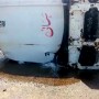 Oil Tanker overturns on National Highway near Sakrand