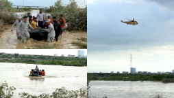 Pakistan Navy continues relief operations in rain-affected areas of Karachi