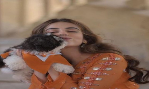 Yashma Gill shares adorable eid pictures with her pet