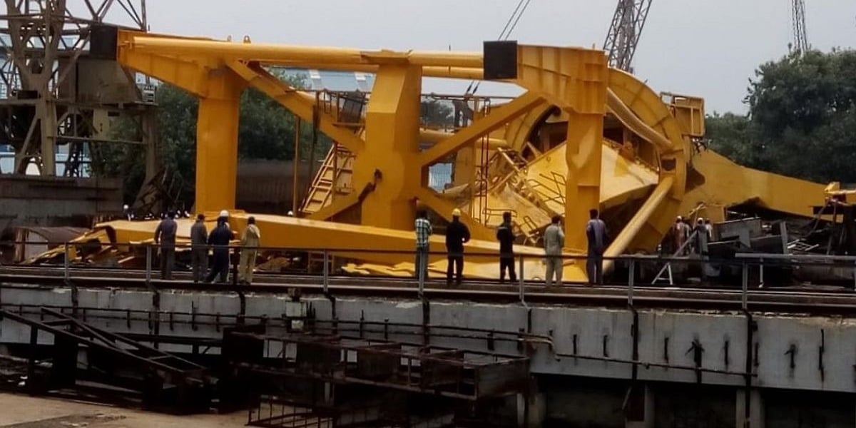 India: 11 killed as 70-tonne Crane collapses at Shipyard in Visakhapatnam