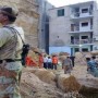 Cars crushed as a result of Karachi land sliding
