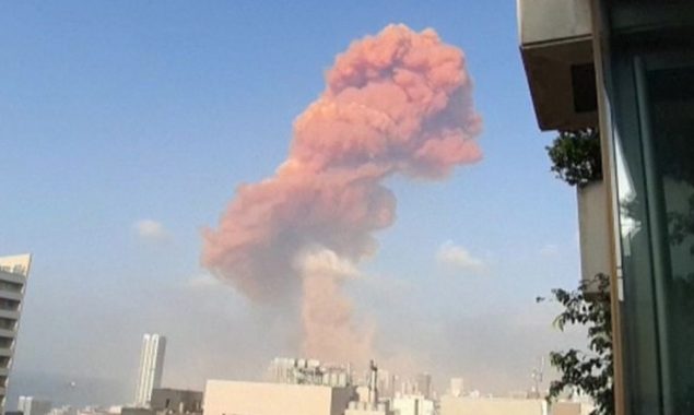 Massive explosion rocks Lebanese capital, Beirut