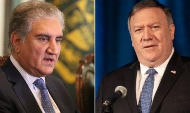 Shah Mehmood Qureshi talks with US State’s Secretary Mike Pompeo