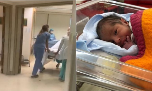 Video of mother delivering baby during Beirut explosion goes viral