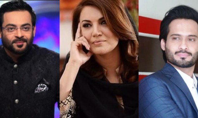 Aamir Liaquat, Waqar Zaka troll Reham Khan