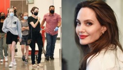 Angelina Jolie enjoyed a shopping trip alongside her kids over the weekend