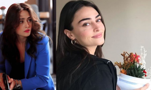 Esra Bilgic dazzles in a BTS snap from her upcoming crime drama