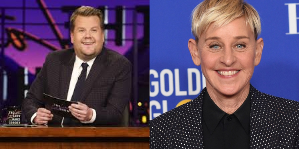 James Corden Ellen DeGeneres