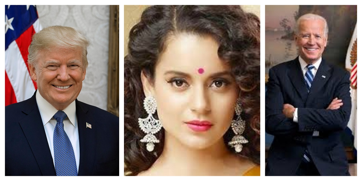 Kangana Ranaut Trump Joe Biden