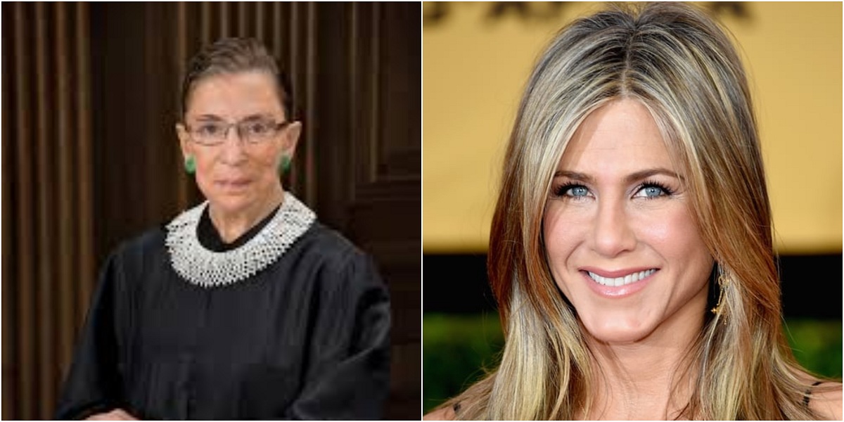 Jennifer Aniston Ruth Bader Ginsburg