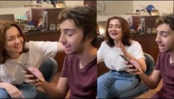 Video: Hania Aamir & Ashir Wajahat having great time singing together