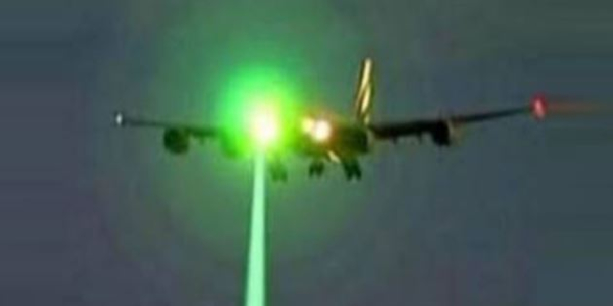 Islamabad flight laser light