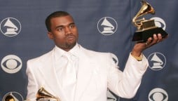 Kanye West left internet shocked as he shares a clip of himself urinating on Grammy Award