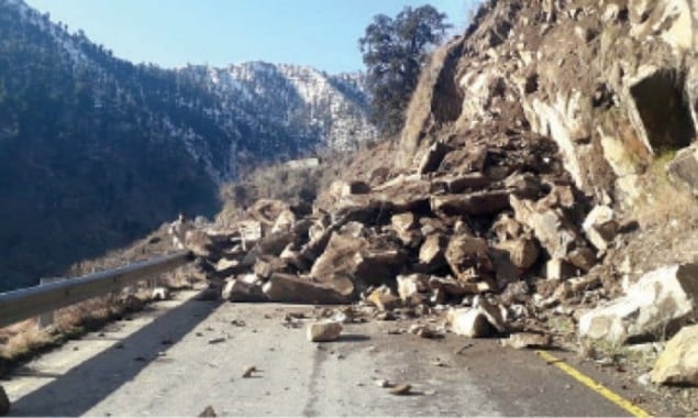 Mansehra landslide due to heavy rains killed five including children