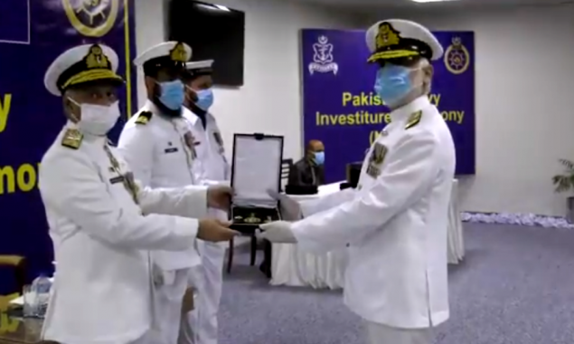 Pakistan Navy personnel conferred with Military awards