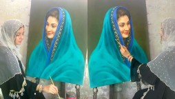 Rabi Pirzada paints Maryam Nawaz’s portrait