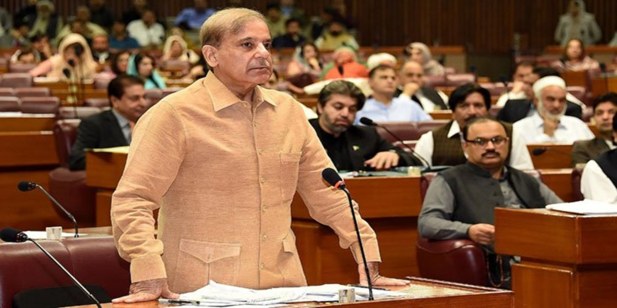 Shehbaz lashed out at speaker Asad Qaiser