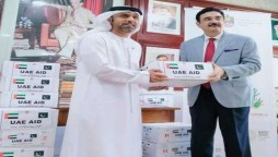 UAE Embassy initiates hygiene campaign, donates 4000 hand sanitizers to QUA