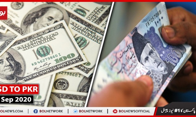 Today Dollar to PKR exchange rates, 30th Sept 2020