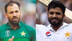 Wahab Riaz, Azhar Ali share happy moments with kids as they return home